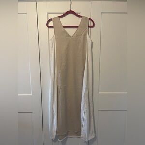 Tahari Linen Midi dress Swim Cover Up - XS